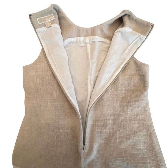 Michael Kors 60's Inspired Mini Sheath Dress Color Block With 2 Pockets - Picture 10 of 16